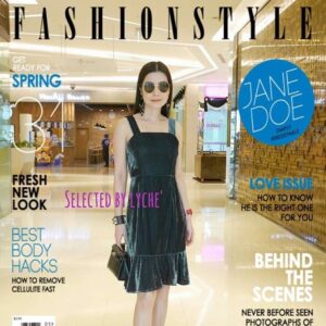 Velva Femme Smart Dress – เรียบหรูดูมีพลัง เดรสสายเดี่ยวกำมะหยี่สีเทาเข้ม แต่งชายระบายเบา ๆ ใส่แล้วสวยสุภาพแบบทันสมัย