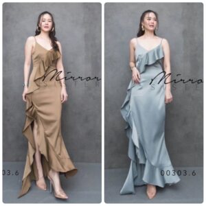 LX Perfectly Model Dress เดรสหุ่นเพรียว เดรสสายเดี่ยว เดรสซาติน แซ่บ มีความพริ้งพริ้ววว ใส่แล้วงามมากเว่อร์!!