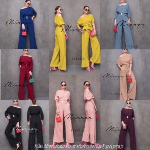 v1 ChiC iN ThE PartY JumpsuiT ที่สุดในปาร์ตี้!! จั้มสูทสุดชิค สวยทุกสี จั้มสูทขายาว กางเกงทรงกระบอกใหญ่
