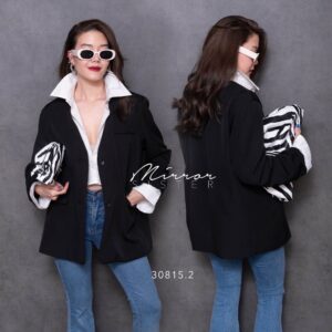 (NewspecialPrice) ป้ายmirrorsister So-mi BLaZeR with SHiRT one piece top เสื้อเบลเซอร์ ดีไซน์สุดเก๋