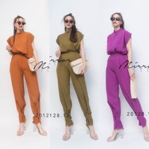 (Hot pro) V2 SM SmarT in HER ชุดเซ็ท เซ็ตสองชิ้น เซ็ตเสื้อกางเกง สีพื้นสุดเก๋ ใส่ขึ้นมาดูดี สมาร์ทแต่งง่าย