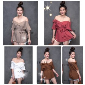 Seethrough Top เสื้อซีทรู เสื้อเว้าไหล่ เสื้อตัวยาวคลุมสะโพก แซ่บเก๋สวยซาบซ่า! ดีไซน์โดนใจสาวๆเหมือนใส่เสื้อปาดไหล่เก๋ๆอ