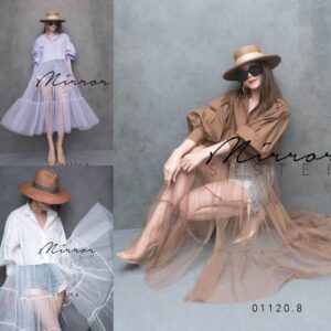 (Special Price) V2 FoRgeT mE NoT SeethrougH LonG BlouSE เสื้อฟรุ้งฟริ้ง เสื้อชายผ้าโปร่ง บานสวิง แขนพองนิดๆ