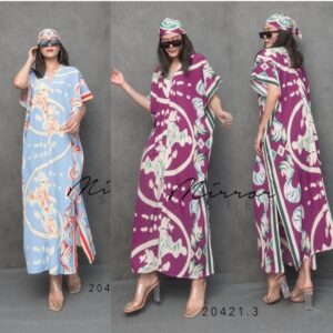 (PROMOTION) V2 ARABIA LoosE Maxi DreSS เดรสทรงหลวม เดรสคอวี เดรสลายกราฟิก สีสันเก๋ๆ เดรสลายarabia เดรสลายอาระเบีย