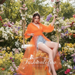 (นางแบบ ใส่ ชุด ขาย) Vincent Grand Sheer Long Top – เสื้อยาวซีทรู เอวสม็อค ดีไซน์เฟียซ ใส่แล้วดูแพง เสื้อยาวแขนพอง