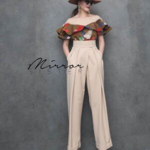 SM BerLinA MoDeRniZe PanTs กางเกงเอวสูง กางเกงทรงดี แพทเทิร์นสวย จับทวิสสองข้าง ดูมีดีไซน์ สวยทันสมัยชิคๆ แมชง่าย