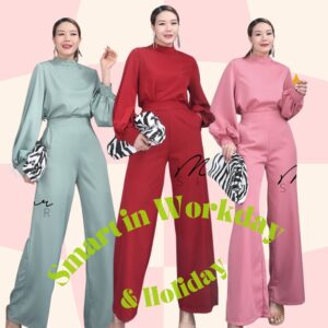 Smart in Workday & Holiday Set ชุดเซ็ทเสื้อกางเกง ดีไซน์เรียบเก๋ สวยสมาร์ททั้งวันทำงานและไปเที่ยวได้