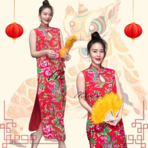 FengHuang Ancient Phoenix BotuN Qipao Dress เดรสกี่เพ้า กี่เพ้ามงคล สวยเหนี่ยวทรัพย์ กี่เพ้าลายหงส์มังกร