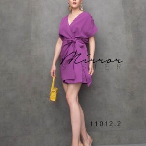 แซ่บๆ G-G Gigi Twist-Tie Jumpsuit Dress ชุดเดียวจบทั้งลุค! จั้มสูทขาสั้นทรงเดรสดีไซน์แซ่บเบา ๆ แต่ใส่แล้วดูเก๋มาก