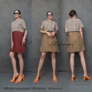 (PROMOTION) V2.JungLE LeoPaRD DreSS เก๋ๆชิลๆ เดรสลายเสือ ทูโทนสุดเก๋ เดรสสั้น ใส่สบายแต่งง่าย เดรสแขนสั้น มีกระเป๋าล้วง