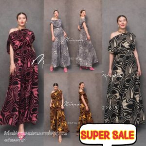 V2 GP SwirL SeT ChiC eVerY MinuTE SeT สวยไม่มียั้ง แฟชั่นนิสต้า สวยเก๋ ชุดเซ็ท เสื้อกางเกง เสื้้อไหล่ตก กางเกงบานพริ้ว
