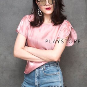 PiteRa Rosy Petal SatiN ToP เสื้อแขนกลีบดอกไม้ ดีเทลหวานๆ เก๋ๆด้วยเนื้อผ้าเล่นแสง เสื้อผ้าซิลค์ เนื้อเบา