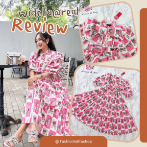 ( ) wideliareal FloweR in Garden Maxi DreSS เดรสแขนพอง อกแต่งกระดุม ช่วงกระโปรงทรงบาน มาในโทนสีชมพูลายดอกไม้