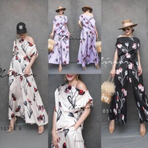 (นางแบบ ใส่ ชุด ขาย) Petal Flow Tulip Luxe Set – ชุดเซ็ตลายทิวลิป ดีไซน์เก๋ เรียบหรูแต่มีลูกเล่น ใส่แล้วไม่ซ้ำใคร