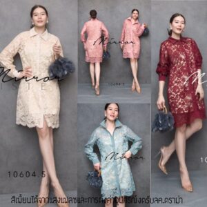 FemininE Hi ClasS LacE ShirT Dress เรียบเก๋ดูดียกให้ ชุดนี้เลยจ้า เดรสลูกไม้ เรียบเก๋มีสกุล แต่งง่าย ลุคคุณหนูคุณนาย