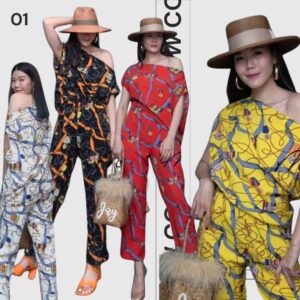 ใส่เที่ยวก้อสุด ควรฟาดทุกสี LiNkagE RopE ChiLL ouT DatE SeT ชุดเซ็ท สีสันสุดชิค เซ็ตลายโซ่เชือกต๊าซมากแม่ เสื้อไหล่ตก